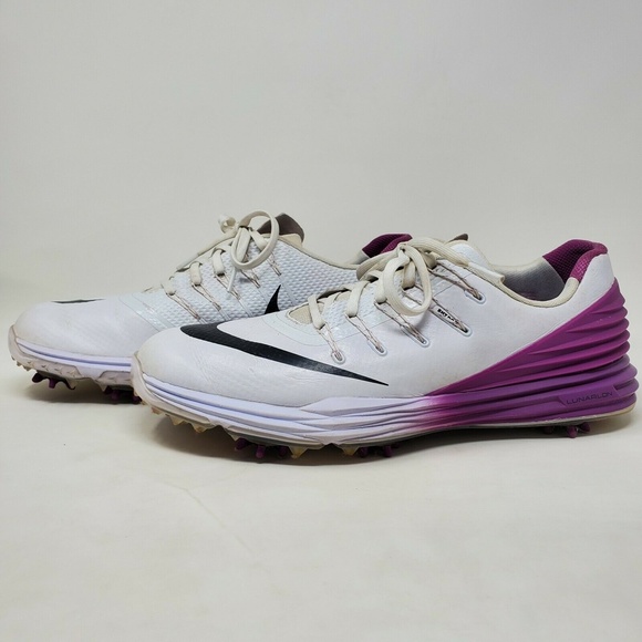 Nike Lunar Control 4 Golf Shoe White Cosmic Purple - Picture 2 of 11